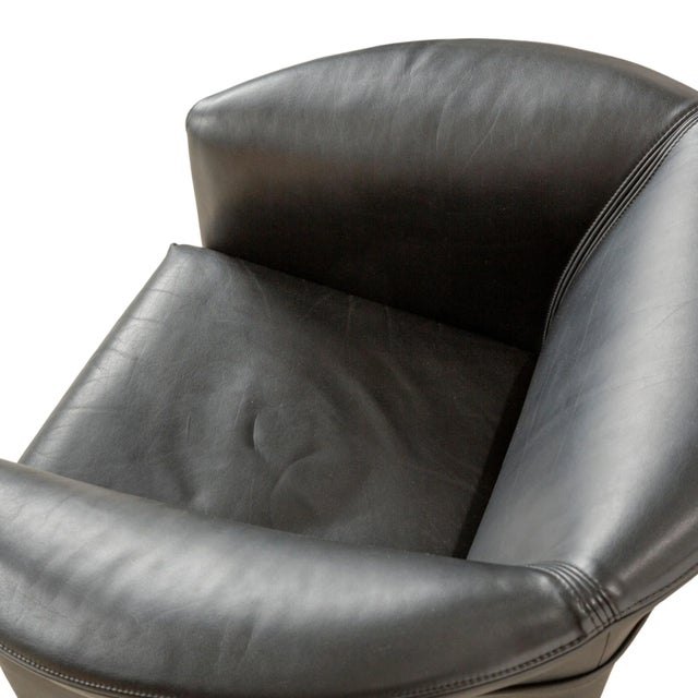 Wittmann Aura Leather Chair by Paolo Piva for Wittmann For Sale - Image 4 of 10