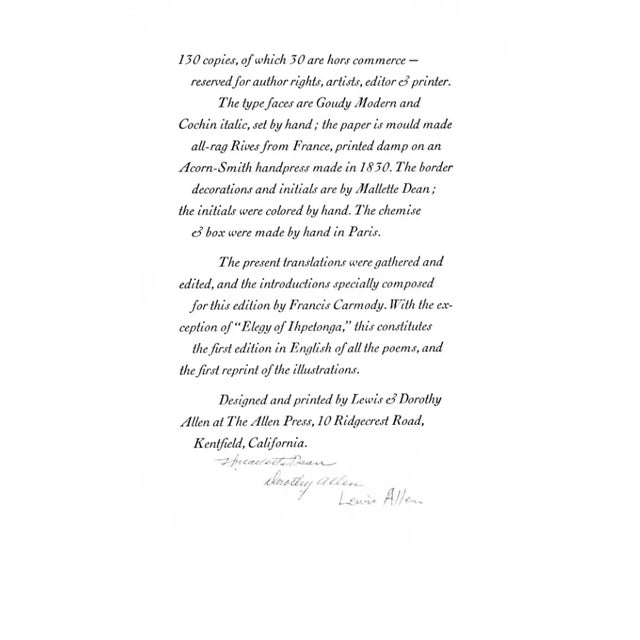 Mid-Century Modern Pablo Picasso Lithograph on Rives Paper | Elegy of Ihpetonga L/E 130 *Rare For Sale - Image 3 of 3