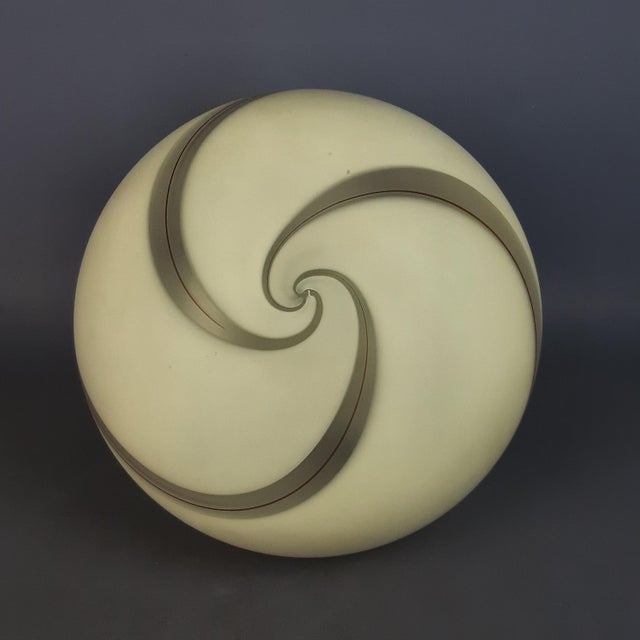 Brown Murano Glass Spiral Table Lamp from Venini, 1970s For Sale - Image 8 of 18