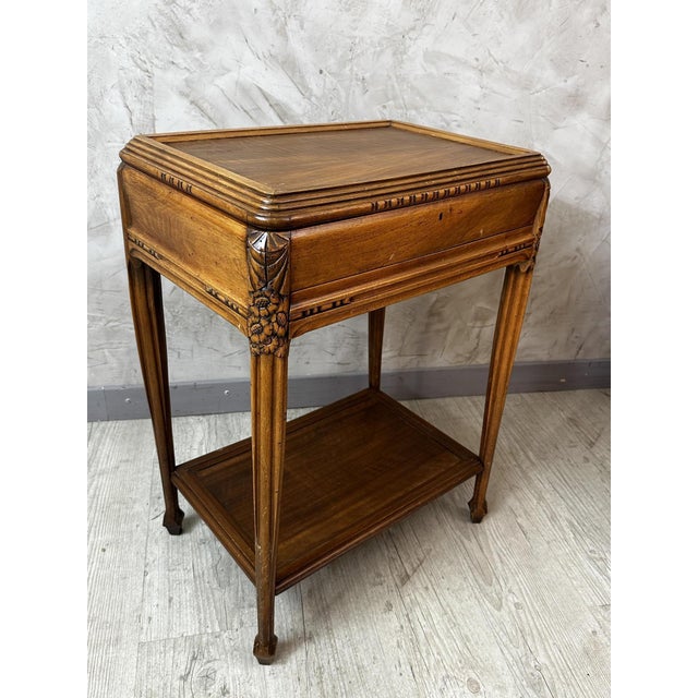 Brown Art Nouveau Dressing Table in Walnut, 1890s For Sale - Image 8 of 14