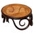 Antique Vienna Secession Bent Oak & Cane Footstool Attributed to Jacob and Josef Kohn for Thonet For Sale - Image 4 of 8