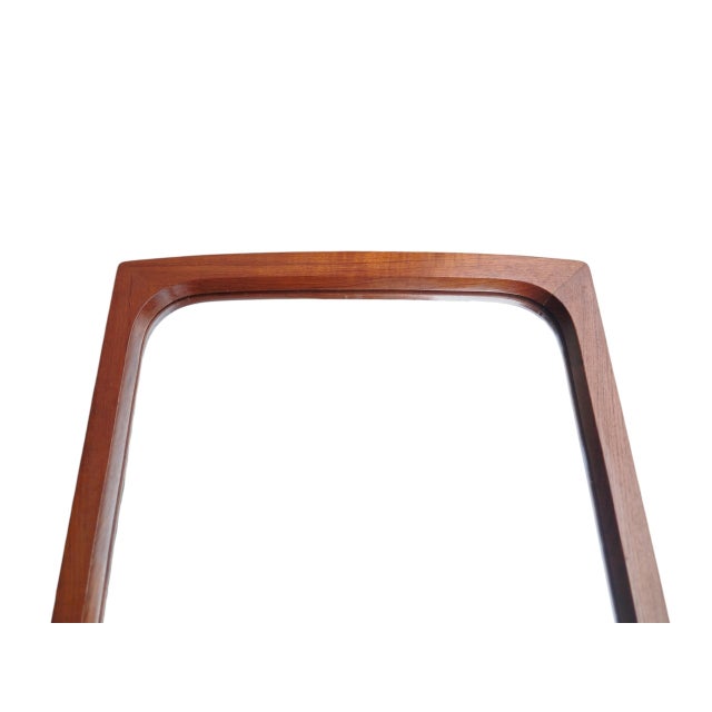 Wood Mid-Century Modern Danish Teak Mirror, 1960s For Sale - Image 7 of 9