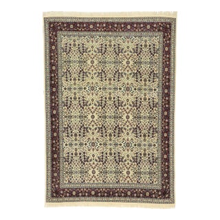 Vintage Turkish Harker Millefleur Rug, 07'07 X 10'09 For Sale