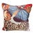 Frontgate Oversized Butterfly 20x20 Accent Pillow With Coral Piping For Sale