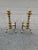 Vintage Heavy Brass Beehive Style Andirons - A Pair For Sale In Washington DC - Image 6 of 7