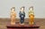 Chinese Chinese Court Lady Statue with Egg and Spinach Pattern Kimono and Holding a Dog For Sale - Image 3 of 13
