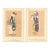 1925 Set of 2-French Art Deco Couture Fashion Pochoirs For Sale