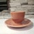 Ceramic 1950s Fiesta Ware Rose Tea Cup & Saucer Set by Homer Laughlin Pottery- 4 Pieces For Sale - Image 7 of 13