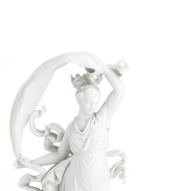 19th Century Porcelain Female Figurines, Set of 2 For Sale - Image 4 of 6
