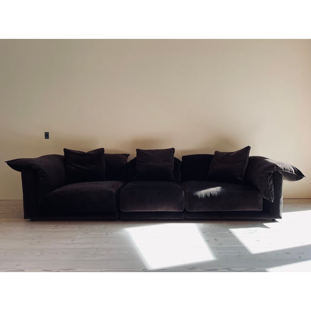 Montauk Jill Sofa, Dark Brown - 120" For Sale - Image 10 of 12