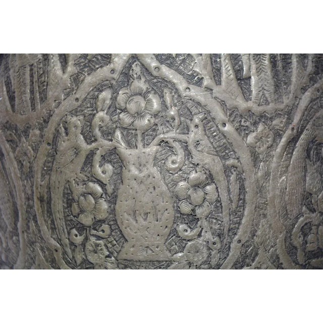 Traditional Copper Vase with Engraving, 1940s For Sale - Image 3 of 12