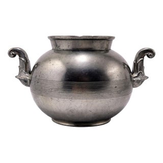 Swedish Art Deco Pewter Vase from GAB Guldsmedsaktiebolaget, 1939 For Sale