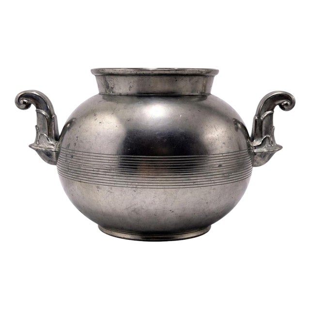 Swedish Art Deco Pewter Vase from GAB Guldsmedsaktiebolaget, 1939 For Sale