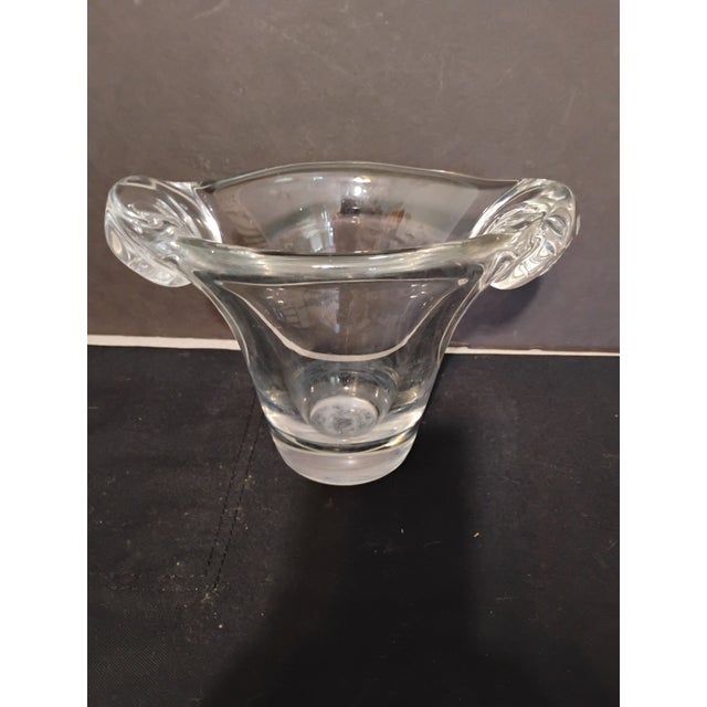 Daum Vintage Daum Crystal Vase/ Ice Bucket For Sale - Image 4 of 8