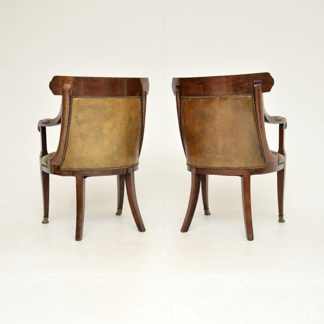 Antique Regency Armchairs, 1815, Set of 2 For Sale - Image 4 of 16