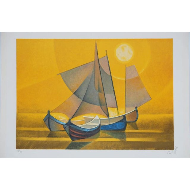 Louis Toffoli, Sunset, Lithograph For Sale - Image 8 of 8