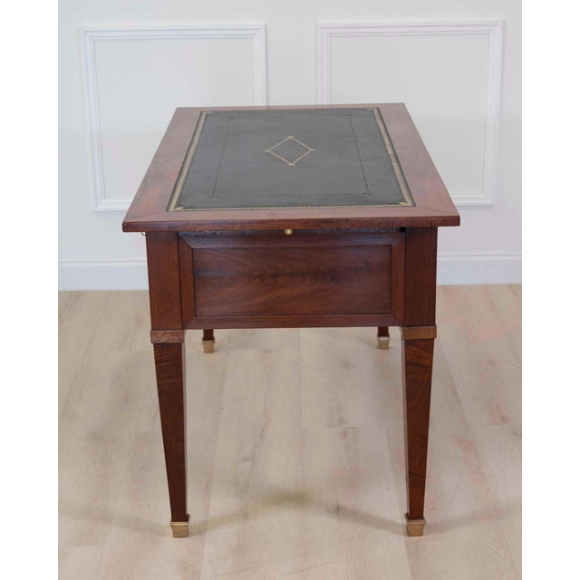 On Hold - French 19th Century Louis XVI Style, Leather-Top Desk For Sale - Image 10 of 11