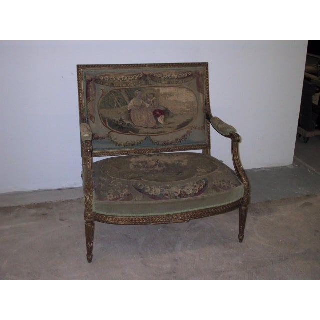 Rococo Set of Two 18c. Louis XVI Chairs For Sale - Image 3 of 8