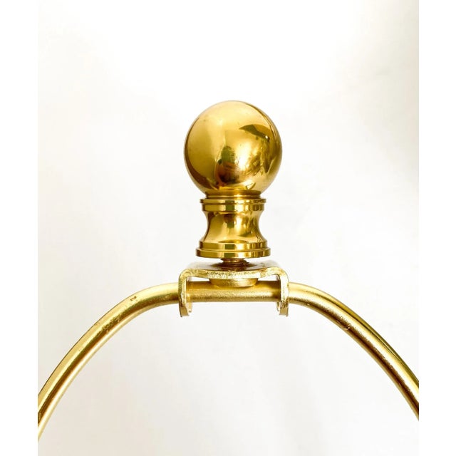 1970's Stiffel Brass and Lucite Bird of Paradise Table Lamps - a Pair For Sale - Image 10 of 13