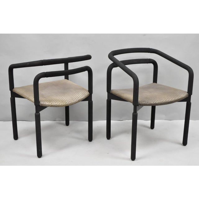 Late 20th Century Postmodern "Rubber Chairs" by Brian Kane for Metropolitan Furniture (B) - A Pair For Sale - Image 4 of 18
