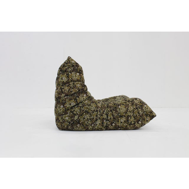 Ligne Roset Vintage Togo Armchair with Liberty Fabric by Michel Ducaroy for Ligne Roset, 1970s For Sale - Image 4 of 11