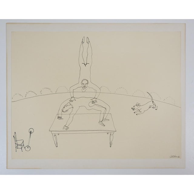 1964 After Alexander Calder Circus Acrobats Lithograph For Sale In Seattle - Image 6 of 7
