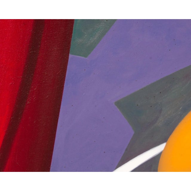 Blue 1992 “Kepler/Paradox #1” Monumental Acrylic on Canvas Painting by Kim Krause For Sale - Image 8 of 10