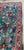 Mid-Century Hand Knotted Floral Turquoise Pink Wool Rug For Sale In Atlanta - Image 6 of 8