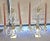 Pair of Crystal and Brass Two Light Candle Table Sconces on Marble Plinth For Sale - Image 10 of 10