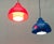 Blue Mid-Century Danish Minisol Pendant Lamps by K. Kewo for Nordic Solar, 1960s, Set of 2 For Sale - Image 8 of 18