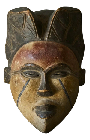 African Bena Lulua Mask Kasai Region, 1940s