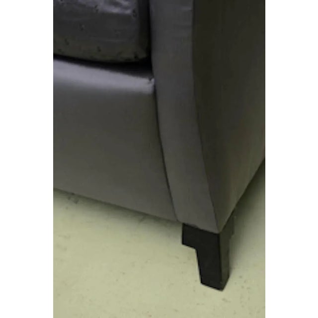 Contemporary Vintage Illustrious Designer Ronn Jaffe Design Custom Bergamo Silk Down Sofas - A Pair Has Been Fabricated for Aristotle Onassis For Sale - Image 3 of 11