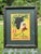Yellow Original 1951 Italian Advertisement / Poster for Table Grapes by "Fratelli Perino," Torino, Framed in Museum Glass For Sale - Image 8 of 9