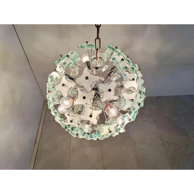 Mid-Century Sputnik Chandelier in Glass, 1970s For Sale - Image 6 of 11