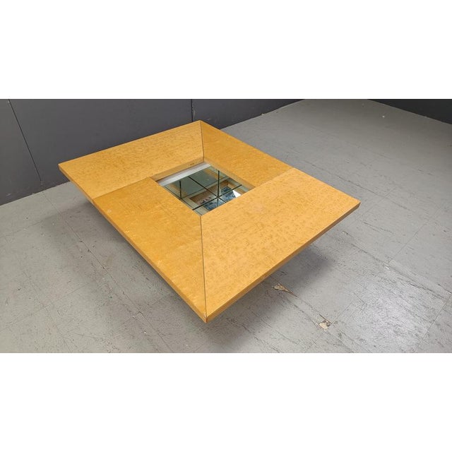 Vintage Ash Coffee Table attributed to Paul Michel, 1970s For Sale - Image 15 of 18