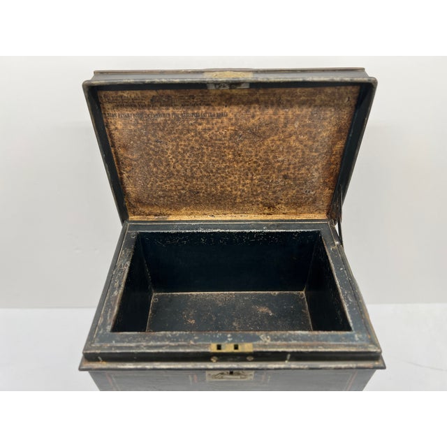 19th Century English Iron Strongbox on Stand by Thomas Milner & Son Liverpool For Sale - Image 12 of 12