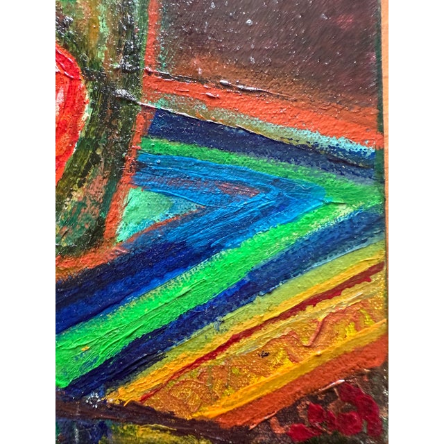 Colorful Still Life With Blue Pitcher, Oil Painting For Sale - Image 10 of 12