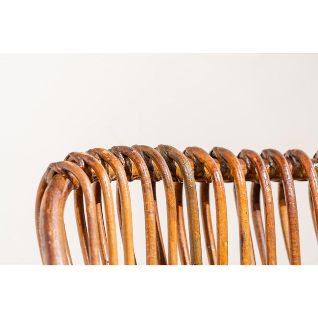 Italian Bamboo Chairs, 1950s, Set of 4 For Sale - Image 6 of 14