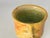 French Raku Chalice in Cracked Ceramic 1960 France Yellow Color For Sale - Image 4 of 8