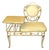 Antique Vintage Telephone Gossip Metal Ornate Bench For Sale
