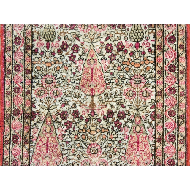Textile Early 20th Century Persian Lavar Kirman Rug For Sale - Image 7 of 15