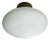 21st Century Polished Nickel and Matte White Uno Flush Mount by Fabio LTD For Sale