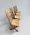 Vintage Scandinavian Brutalist Scissor Dining Chairs in Pine, 1960s, Set of 4 For Sale - Image 10 of 18