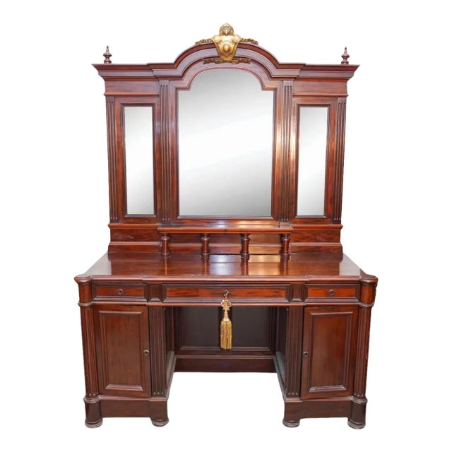 19th Century Italian Rosewood Vanity For Sale