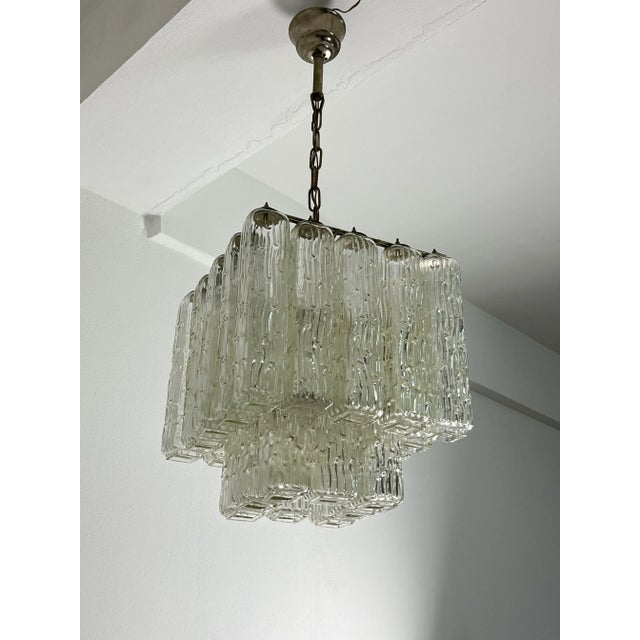 Mid-Century Modern Mid-Century Modern Four-Light Murano Glass Chandelier, 1950s For Sale - Image 3 of 12