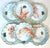 Set of six Haviland Limoges Aesthetic Movement crab plates, hand-painted and individually signed J.E. Meyers and dated ’93...