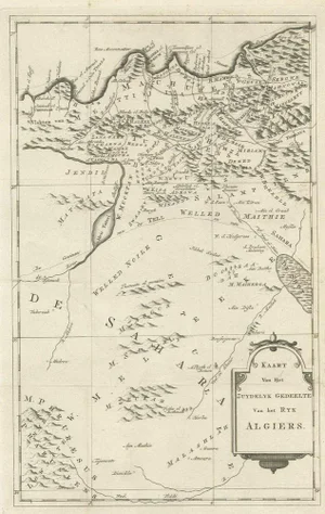Map of the Southern Region of the Kingdom of Algiers, 1773