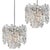 Large Modern Ice Glass Chandeliers attributed to J. T. Kalmar, 1970, Set of 2 For Sale - Image 11 of 14