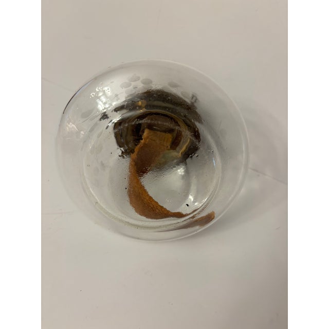 Transparent Antique Edge, Floral Oil Lamp For Sale - Image 8 of 8