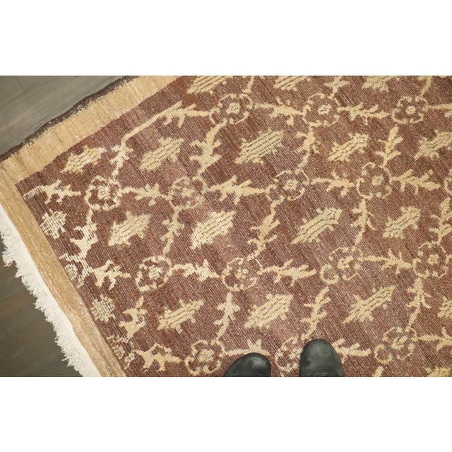 Vintage Zabihi Collection Turkish Konya Square Room Size Rug For Sale - Image 11 of 12